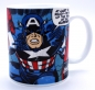 Preview: Marvel's Avengers: Captain America Keramik Tasse "Cap Goes Wild!" von Logoshirt